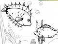                                                                     Kid's coloring: Little fishes קחשמ