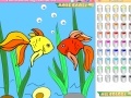                                                                     Kid's coloring: Goldfish קחשמ