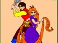                                                                     Coloring: Flynn and Rapunzel קחשמ