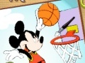                                                                     Mickey Basketball Online Coloring Page קחשמ