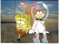                                                                     SpongeBob and Sandy in space קחשמ