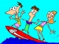                                                                     Phineas and Ferb: Online coloring קחשמ