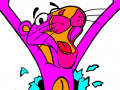                                                                     Coloring the Pink Panther קחשמ