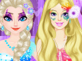                                                                    Elsa vs Barbie Make Up Contest קחשמ