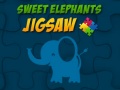                                                                     Sweet Elephants Jigsaw קחשמ