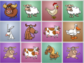                                                                     Farm animals matching puzzles קחשמ