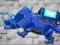                                                                       Combine! Dino Robot Tyrano Red + Tricera Blue ליּפש