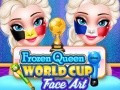                                                                     Frozen Queen World Cup Face Art קחשמ