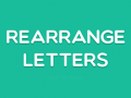                                                                     Rearrange Letters קחשמ