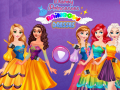                                                                     Disney Princesses Rainbow Dresses קחשמ