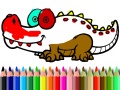                                                                     Back To School: Aligator Coloring קחשמ