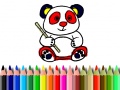                                                                     Back To School: Panda Coloring קחשמ