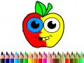                                                                     Back To School: Apple Coloring Book קחשמ