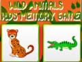                                                                     Wild Animals Kids Memory game קחשמ