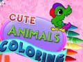                                                                     Cute Animals Coloring קחשמ