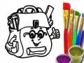                                                                     Back To School: School Bag Coloring Book קחשמ