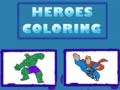                                                                      Heroes Coloring  ליּפש
