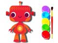                                                                     Back to School: Robot Coloring Book קחשמ
