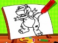                                                                       Easy Kids Coloring Dinosaur ליּפש