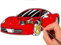                                                                     Racing Cars Coloring book קחשמ