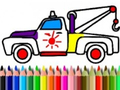                                                                     Back To School: Truck Coloring Book קחשמ