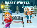                                                                     Happy Winter Jigsaw  קחשמ