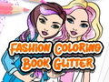                                                                     Fashion Coloring Book Glitter קחשמ