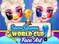                                                                     Snow queen world cup face art קחשמ
