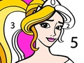                                                                       Princess Coloring By Number ליּפש