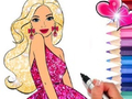                                                                     Coloring Book: Barbie קחשמ