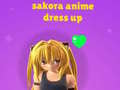                                                                     Sakora Anime Dress Up קחשמ