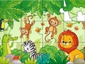                                                                     Jigsaw Puzzle: Animals In The Jungle קחשמ