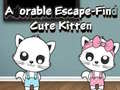                                                                     Adorable Escape Find Cute Kitten קחשמ
