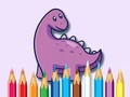                                                                       Coloring Book: Dinosaur With Flowers ליּפש
