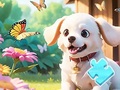                                                                     Jigsaw Puzzle: Dog In Garden קחשמ