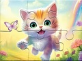                                                                       Jigsaw Puzzle: Kitten With Butterfly ליּפש