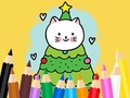                                                                       Coloring Book: Cats And Christmas Tree ליּפש