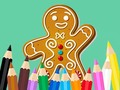                                                                     Coloring Book: Gingerbreads קחשמ