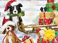                                                                     Jigsaw Puzzle: Christmas Dogs קחשמ