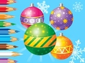                                                                     Coloring Book: Christmas Decorate Balls קחשמ
