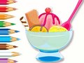                                                                    Coloring Book: Ice Cream Sundae קחשמ
