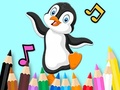                                                                     Coloring Book: Dancing Penguin קחשמ