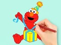                                                                       Coloring Book: Elmo Gift ליּפש