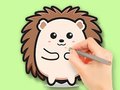                                                                     Coloring Book: Cute Hedgehog קחשמ