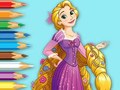                                                                     Coloring Book: Princess Rapunzel קחשמ