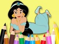                                                                     Coloring Book: Princess Jasmine קחשמ