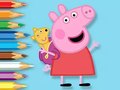                                                                     Coloring Book: Peppa With Toy Bear קחשמ