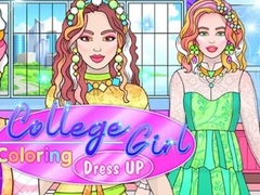                                                                     College Girl Coloring Dress Up קחשמ