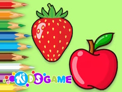                                                                     Coloring Book: Apple And Strawberry קחשמ