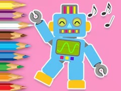                                                                     Coloring Book: Robot Dancing קחשמ